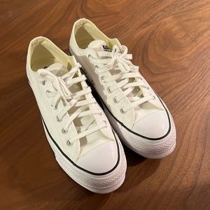 Converse all-star white lift platform sneakers US 7